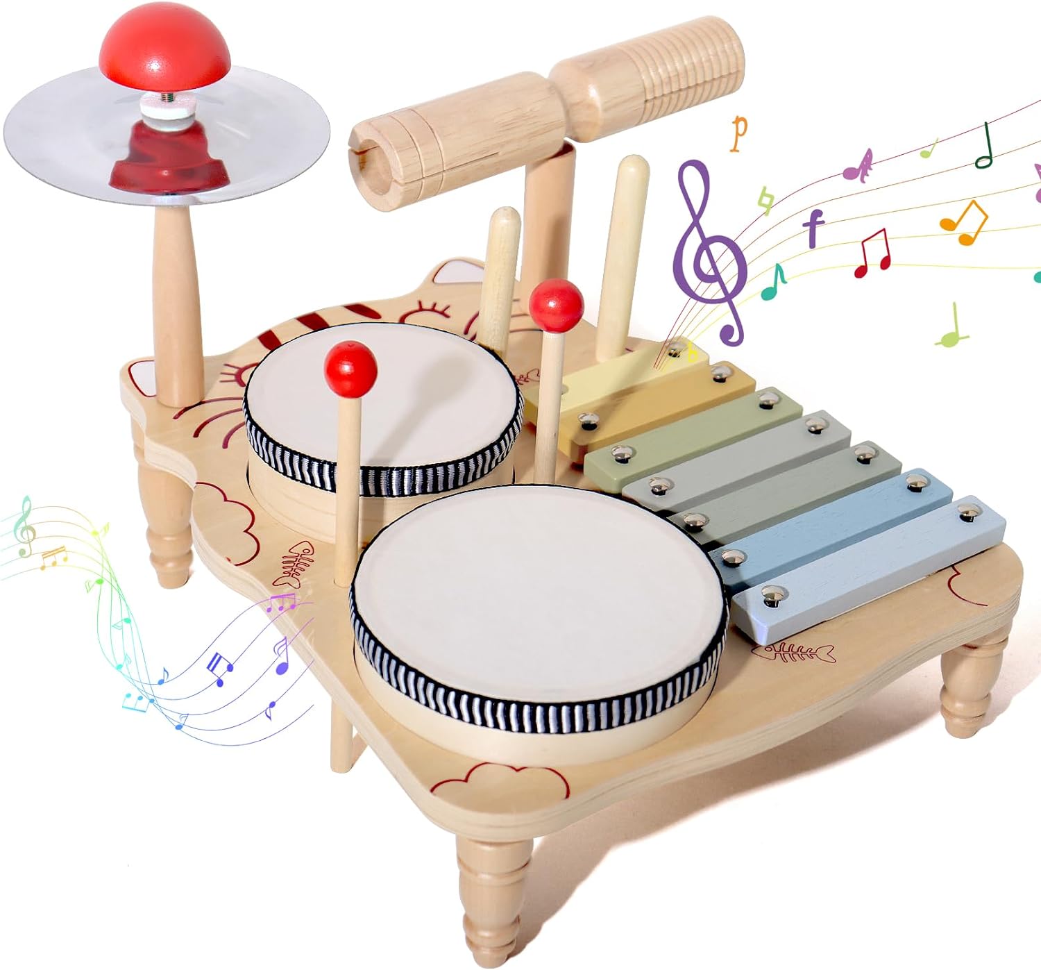 Musical Instrument Harmonium - Set di tamburi per xilofono in