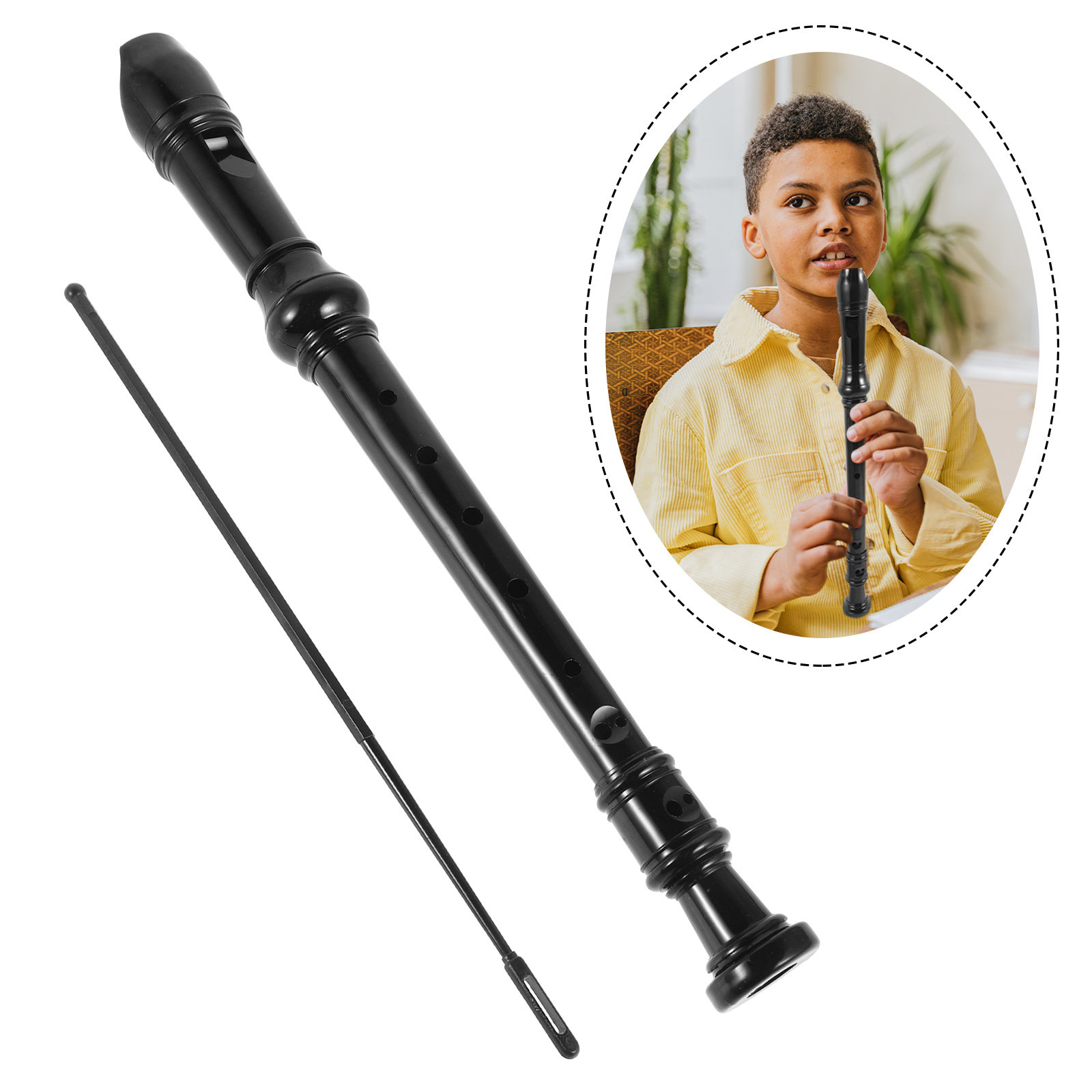 Soprano Recorder Plastic - Flauto dolce in plastica ABS trasparente