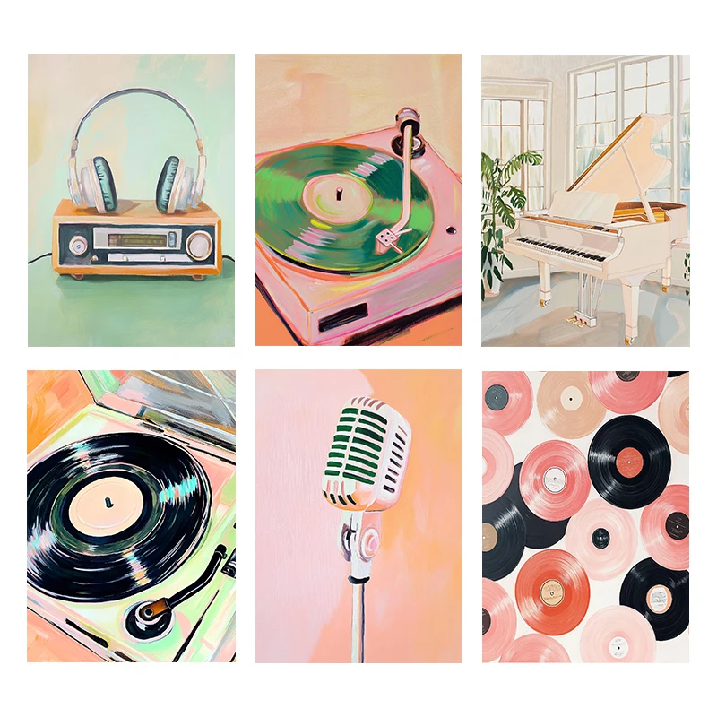 Picture Of Musical Instrument - (Senza cornice) Poster artistico musicale in