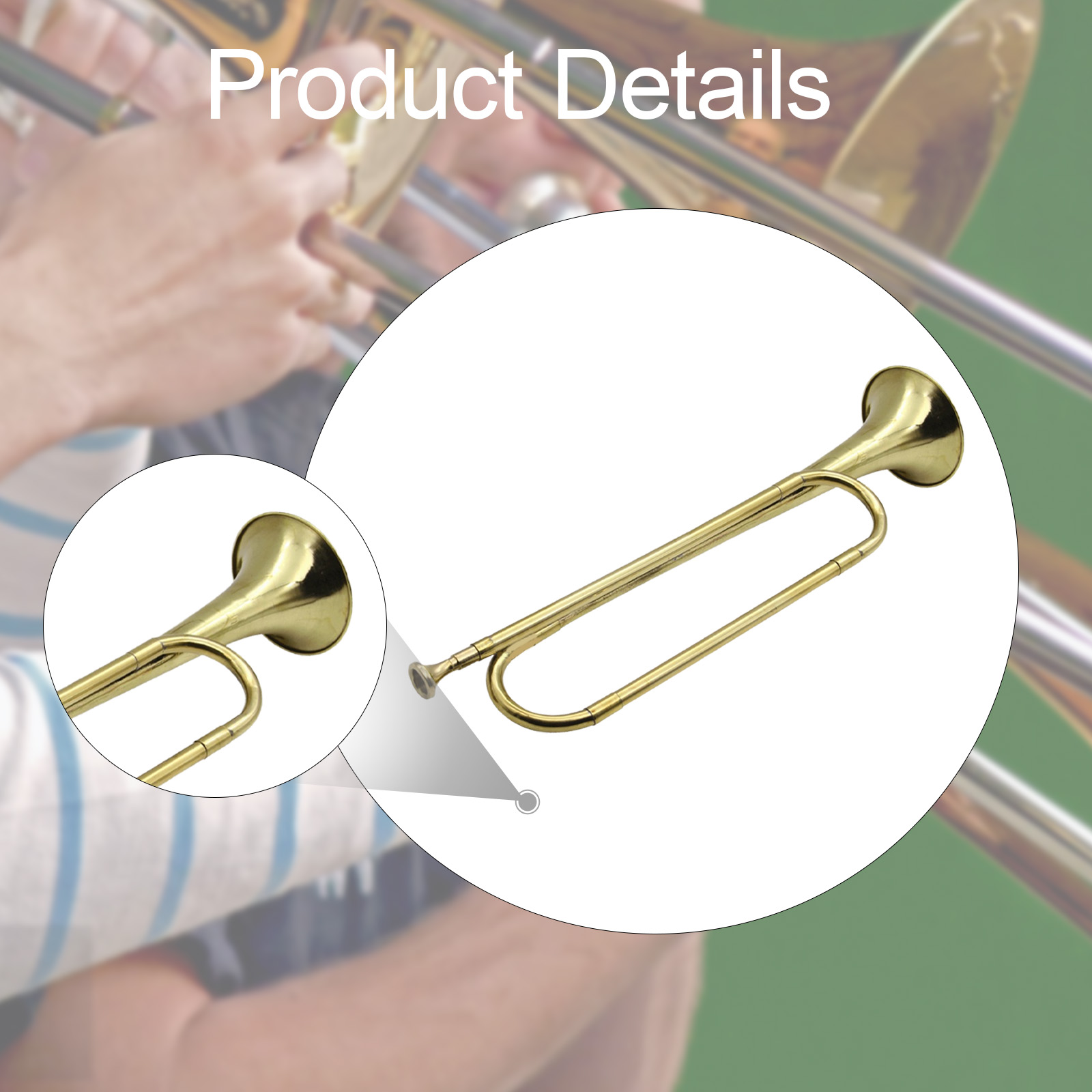 Tromba in ottone, strumento mu - Musical Instrument Bugle recensione e prezzo